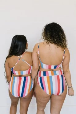 Maven Thread High Rise Bottoms - Retro Stripe