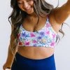 Maven Thread Sunkissed Bikini Top - Hot Pink Floral