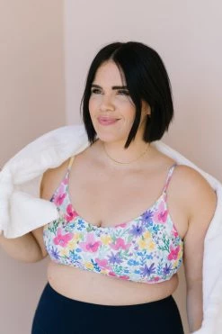 Maven Thread Sunkissed Bikini Top - Hot Pink Floral