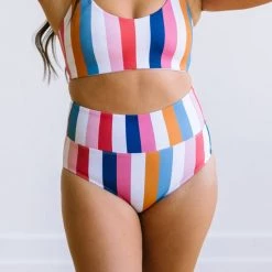 Maven Thread High Rise Bottoms - Retro Stripe