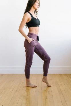 Maven Thread Warmup Joggers - Muted Plum | MT LUXE Bottoms
