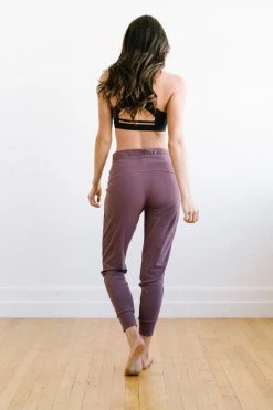 Maven Thread Warmup Joggers - Muted Plum | MT LUXE Bottoms