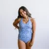 Maven Thread Strappy One Piece - Blue Floral