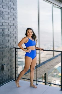 Maven Thread Swim High Rise Bottoms - Blueberry