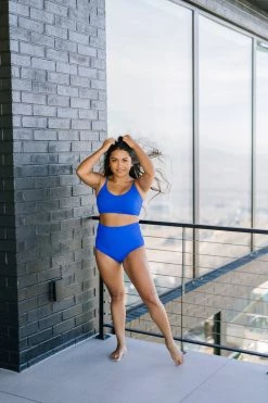 Maven Thread Swim High Rise Bottoms - Blueberry