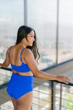 Maven Thread Swim High Rise Bottoms - Blueberry