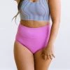 Maven Thread High Rise Bottoms - Orchid Pink Swim