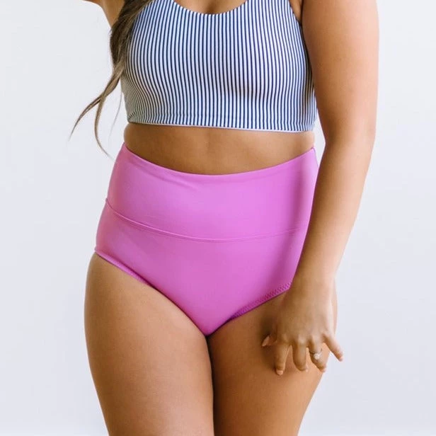 Maven Thread High Rise Bottoms - Orchid Pink Swim 3 Maven Thread High Rise Bottoms - Orchid Pink Swim