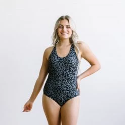 Maven Thread Strappy One Piece - Grey Leopard Swim