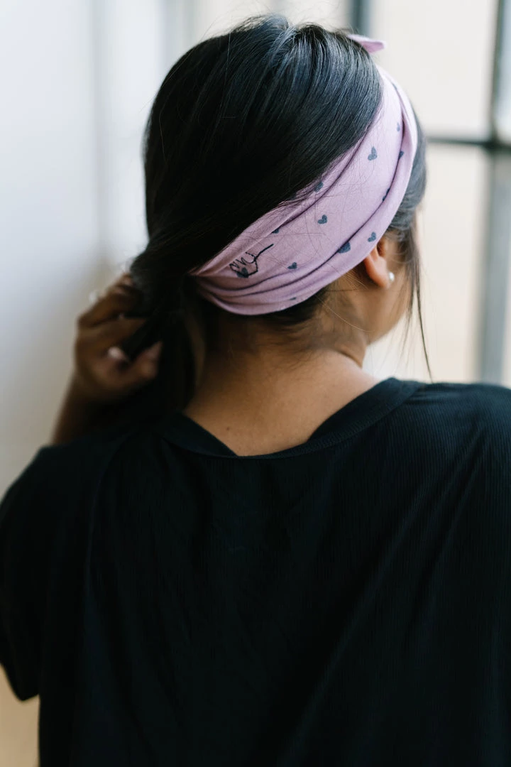 Maven Thread Hearts - 4'' Bow Headband Single 8 Maven Thread Hearts - 4'' Bow Headband Single