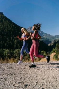 Maven Thread Bottoms Inspire Leggings - Peach/Blue Ombre | MT SPORT 18 Maven Thread Bottoms Inspire Leggings - Peach/Blue Ombre | MT SPORT