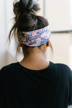 Maven Thread Dark Floral - 4'' Bow Headband Single 4