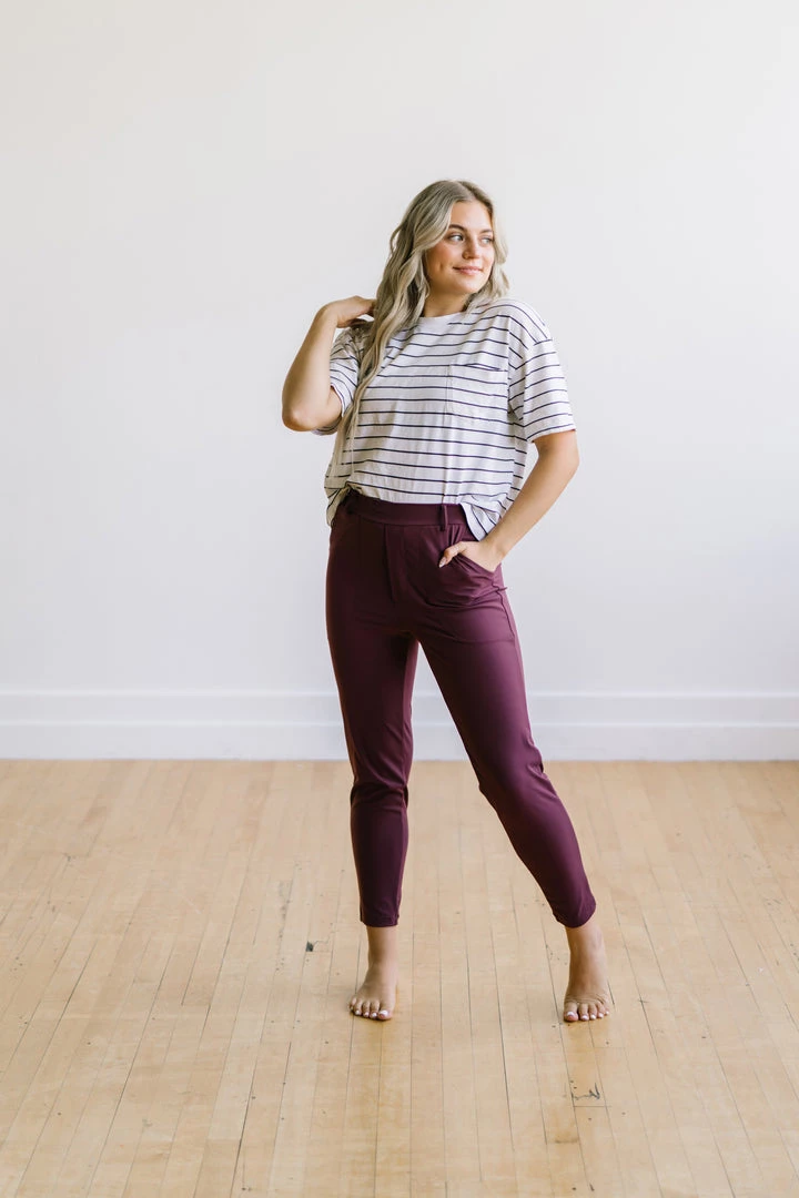 Maven Thread Work Hard Play Hard Trousers - Maroon | MT LUXE 7 Maven Thread Work Hard Play Hard Trousers - Maroon | MT LUXE