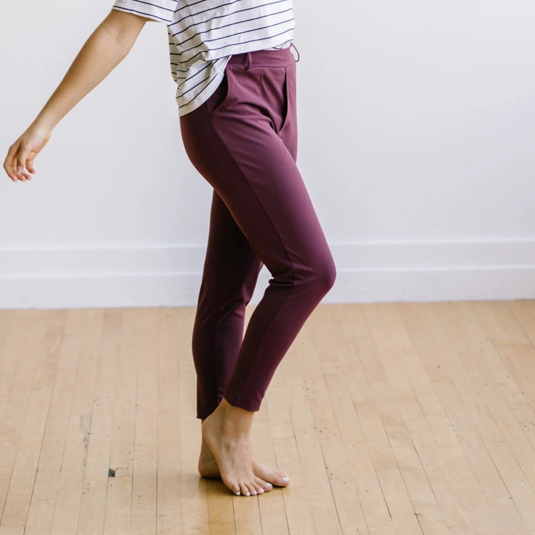 Maven Thread Work Hard Play Hard Trousers - Maroon | MT LUXE 3 Maven Thread Work Hard Play Hard Trousers - Maroon | MT LUXE