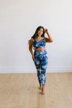 Maven Thread Inspire Leggings - Navy Tie Dye | MT SPORT