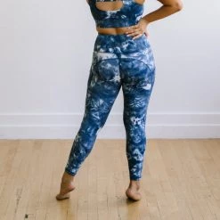 Maven Thread Inspire Leggings - Navy Tie Dye | MT SPORT
