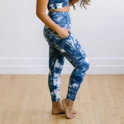 Maven Thread Inspire Leggings - Navy Tie Dye | MT SPORT