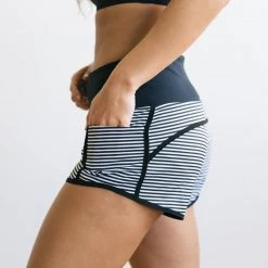 Maven Thread Elite Shorts - 3.5'' - B&W Stripes Bottoms