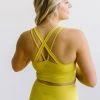 Maven Thread Tops Criss Cross Sports Bra - Lime | MT LUXE