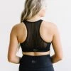 Maven Thread Tops Mesh Sports Bra - Black Snakeskin | MT SPORT