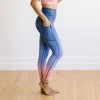 Maven Thread Bottoms Inspire Leggings - Peach/Blue Ombre | MT SPORT