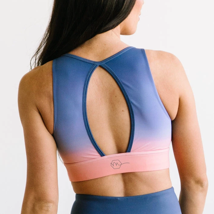 Maven Thread Tops Balance Sports Bra - Peach/Blue Ombre | MT SPORT 3 Maven Thread Tops Balance Sports Bra - Peach/Blue Ombre | MT SPORT