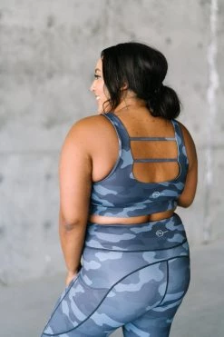 Maven Thread Fierce Sports Bra - Navy Camo | MT SPORT Tops