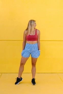 Maven Thread Trainer Shorts - Blue Floral Bottoms