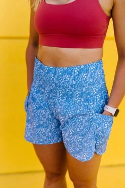 Maven Thread Trainer Shorts - Blue Floral Bottoms