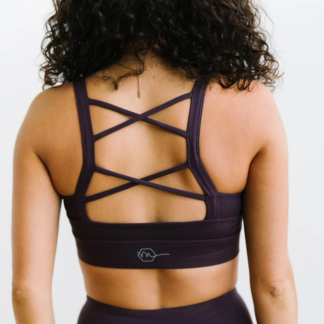 Maven Thread Fearless Sports Bra - Eggplant | MT SCULPT Tops 3 Maven Thread Fearless Sports Bra - Eggplant | MT SCULPT Tops