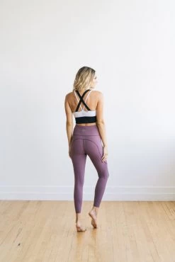 Maven Thread Bottoms Focus Leggings - Muted Plum | MT LUXE