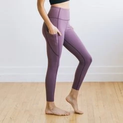 Maven Thread Bottoms Focus Leggings - Muted Plum | MT LUXE