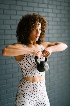 Maven Thread Crop Tank Sports Bra - Dalmatian | MT LUXE 19 Maven Thread Crop Tank Sports Bra - Dalmatian | MT LUXE