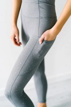 Maven Thread Inspire Leggings - Silver Glitter | MT SPORT