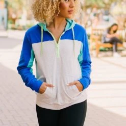 Maven Thread Tops Sport Pullover - Electric Blue