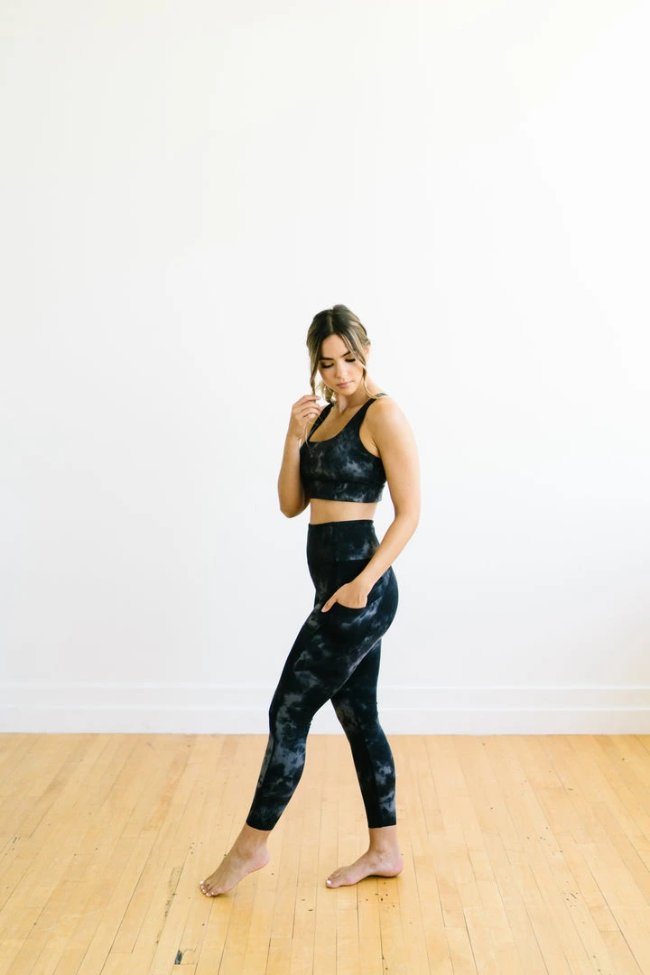 Maven Thread Fearless Sports Bra - Black Tie Dye | MT LUXE 9 Maven Thread Fearless Sports Bra - Black Tie Dye | MT LUXE