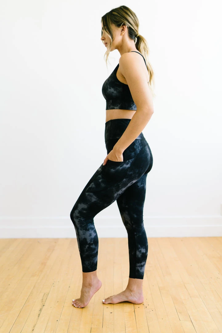 Maven Thread Fearless Sports Bra - Black Tie Dye | MT LUXE 8 Maven Thread Fearless Sports Bra - Black Tie Dye | MT LUXE