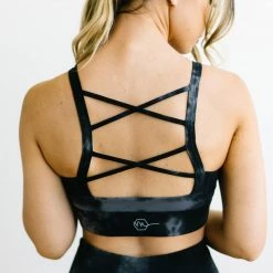 Maven Thread Fearless Sports Bra - Black Tie Dye | MT LUXE