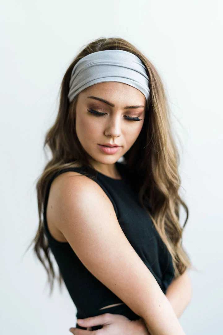 Maven Thread 4" Headbands Light Grey - 4'' Headband Single 4 Maven Thread 4" Headbands Light Grey - 4'' Headband Single