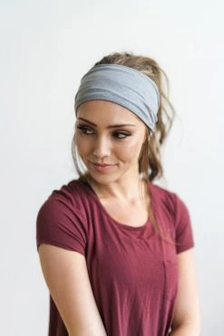 Maven Thread Grey - 4'' Headband Single 4" Headbands 7 Maven Thread Grey - 4'' Headband Single 4