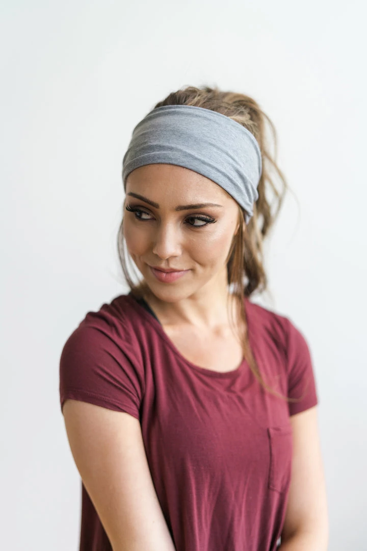 Maven Thread Grey - 4'' Headband Single 4" Headbands 5 Maven Thread Grey - 4'' Headband Single 4" Headbands