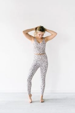 Maven Thread Crop Tank Sports Bra - Dalmatian | MT LUXE 18 Maven Thread Crop Tank Sports Bra - Dalmatian | MT LUXE