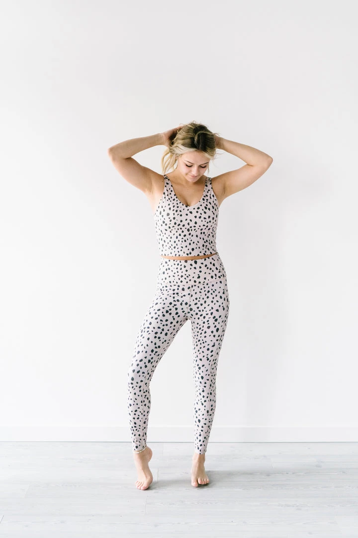 Maven Thread Crop Tank Sports Bra - Dalmatian | MT LUXE 10 Maven Thread Crop Tank Sports Bra - Dalmatian | MT LUXE