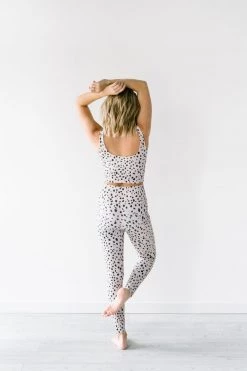Maven Thread Crop Tank Sports Bra - Dalmatian | MT LUXE 17 Maven Thread Crop Tank Sports Bra - Dalmatian | MT LUXE