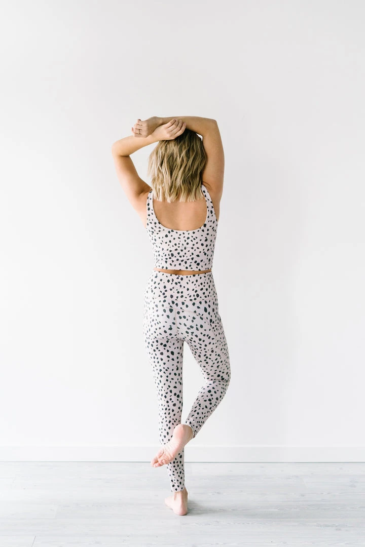Maven Thread Crop Tank Sports Bra - Dalmatian | MT LUXE 9 Maven Thread Crop Tank Sports Bra - Dalmatian | MT LUXE