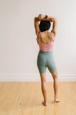 Maven Thread Biker Shorts - 6'' - Sage | MT LUXE