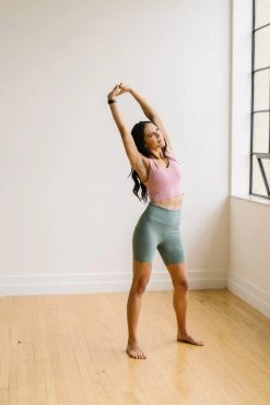 Maven Thread Biker Shorts - 6'' - Sage | MT LUXE