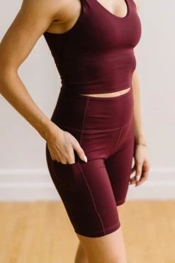 Maven Thread Crop Tank Sports Bra - Burgundy | MT LUXE Tops 16 Maven Thread Crop Tank Sports Bra - Burgundy | MT LUXE Tops