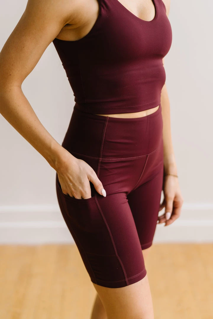 Maven Thread Crop Tank Sports Bra - Burgundy | MT LUXE Tops 9 Maven Thread Crop Tank Sports Bra - Burgundy | MT LUXE Tops