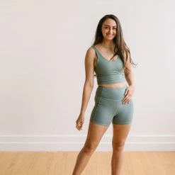 Maven Thread Bottoms Biker Shorts - 4'' - Sage | MT LUXE